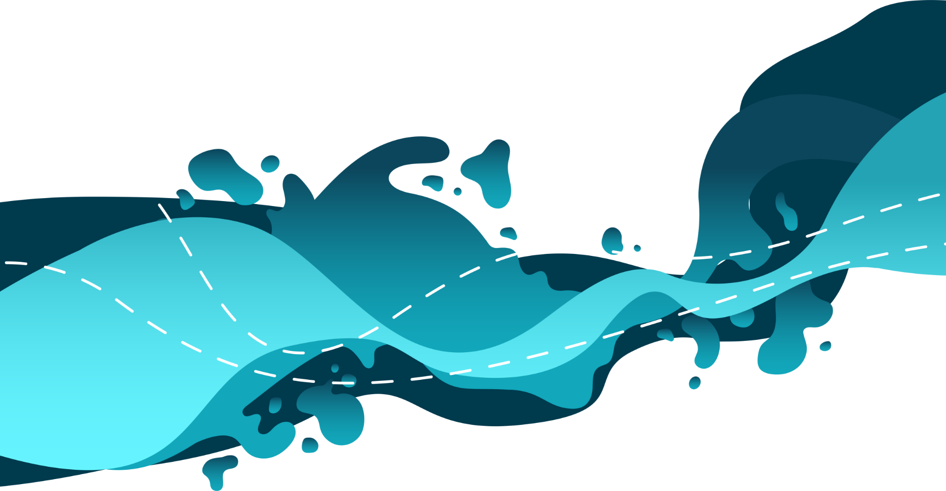 Background image of an asortment of blue waves